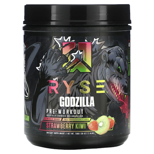 Ryse Supps, Годзилла, перед тренировкой, со вкусом клубники и киви, 738 г (1,6 фунта) #1