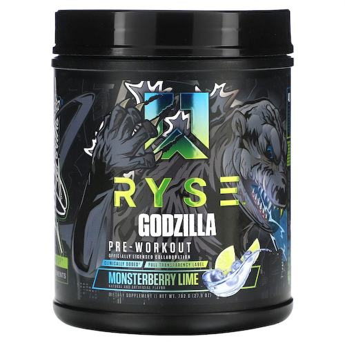 Ryse Supps, Godzilla, предтренировочная добавка, лайм из ягод, 792 г (27,9 унции) #1