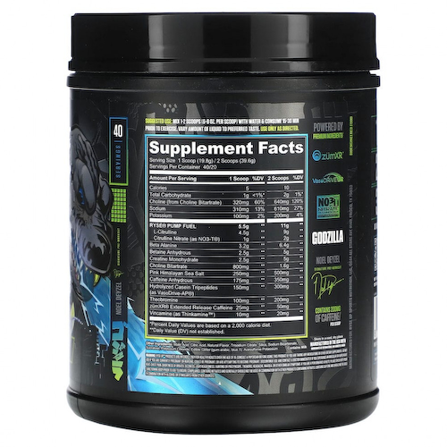 Ryse Supps, Godzilla, предтренировочная добавка, лайм из ягод, 792 г (27,9 унции) #1