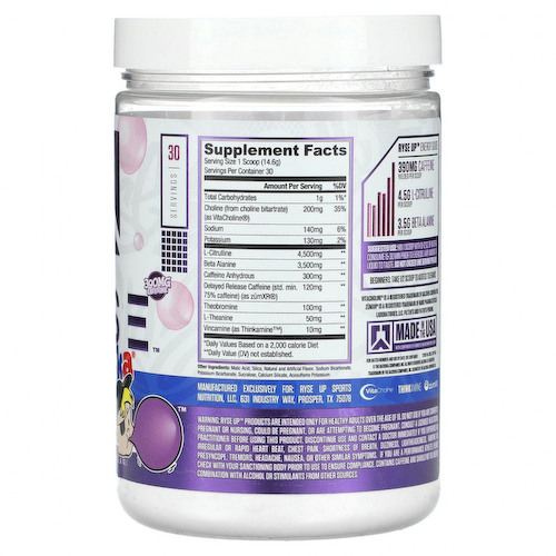 Ryse Supps, Loaded Pre, базука, классический виноград, 438 г (15,5 унции) #1