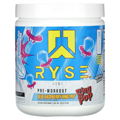 Ryse Supps, Предтренировочный комплекс с синей малиной, 313 г (11 унций) #1
