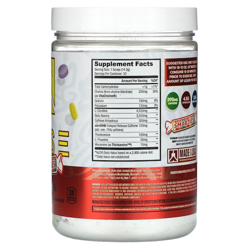 Ryse Supps, Premium Pre-Workout, Smarties, Original, 429 г (15,1 унции) #1