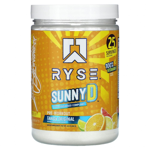 Ryse Supps, Pre-Workout, Sunny D, оригинальный вкус, 280 г (9,9 унции) #1