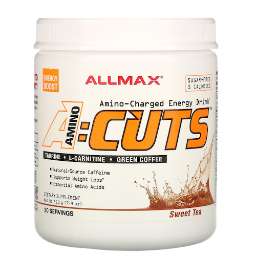 ALLMAX Nutrition, AMINOCUTS (ACUTS), Энергетический напиток, заряженный аминокислотами, сладкий чай, 7,4 унции (210 г) #1