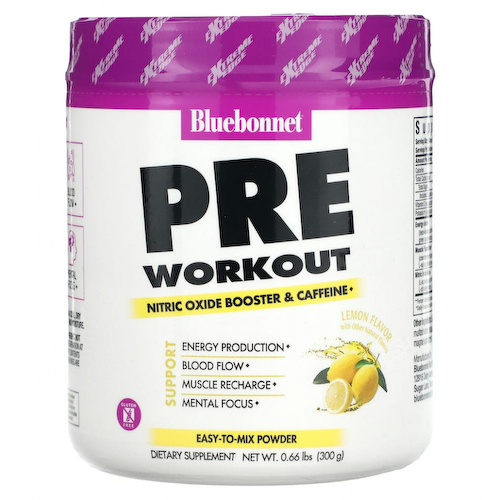 Bluebonnet Nutrition, Перед тренировкой, лимон, 300 г (0,66 фунта) #1