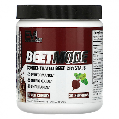 EVLution Nutrition, BeetMode, кристаллы концентрированной свеклы, черешня, 195 г (6,88 унции) #1