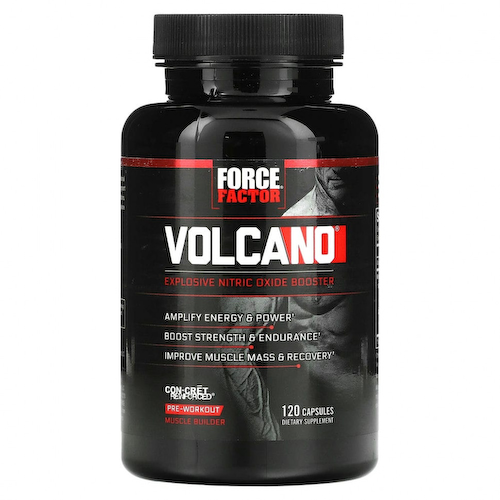 Force Factor, Volcano, бустер оксида азота,120 капсул #1