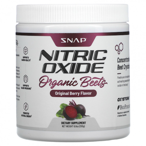 Snap Supplements, Оксид азота, органическая свекла, оригинальные ягоды, 250 г (8,8 унции) #1