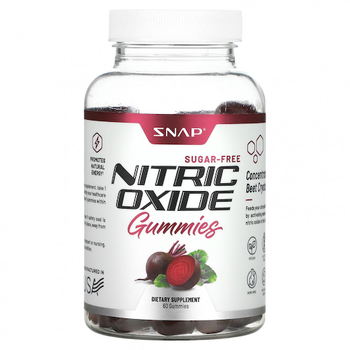 Snap Supplements, Жевательные таблетки с оксидом азота, без сахара, 60 жевательных таблеток #1