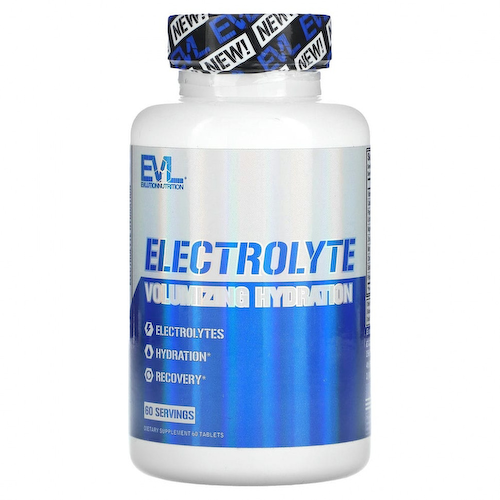EVLution Nutrition, Электролит для увеличения объема и увлажнения, 60 таблеток #1
