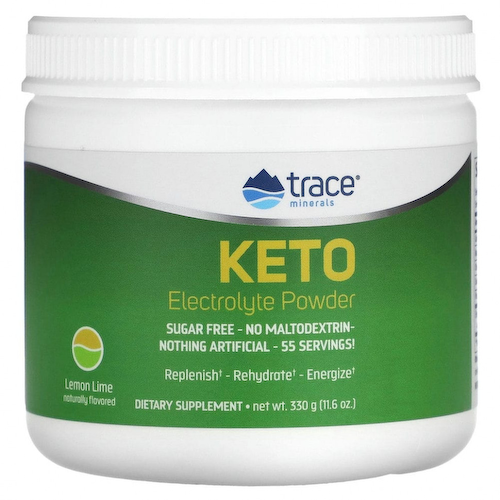 Trace Minerals ®, порошок из электролитов, для кетодиеты, без сахара, со вкусом лимона и лайма, 330 г (11,6 унции) #1