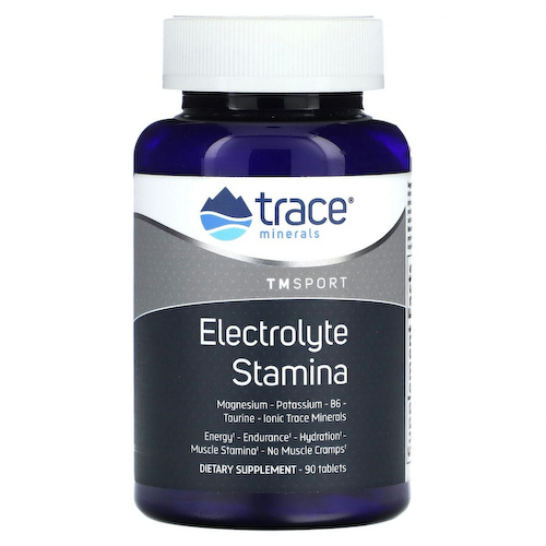 Trace Minerals ®, TM Sport, Electrolyte Stamina, 90 таблеток #1
