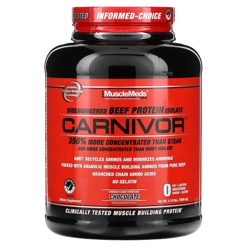 MuscleMeds, Carnivor, биоинженерный изолят говяжьего протеина, шоколад, 1898,4 г (4,19 фунта) #1