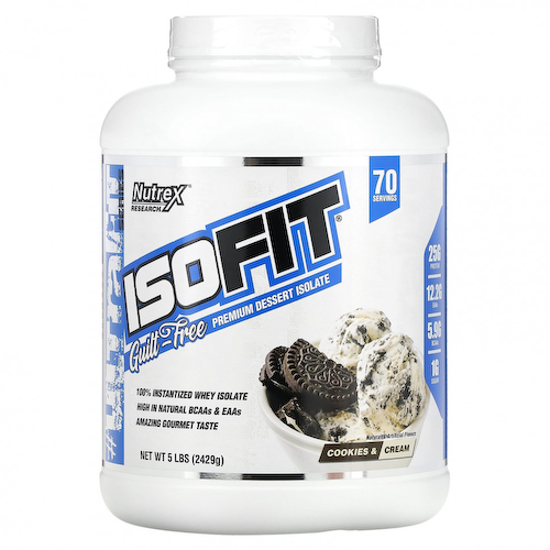 Nutrex Research, IsoFit, печенье и сливки, 2429 г (5 фунтов) #1