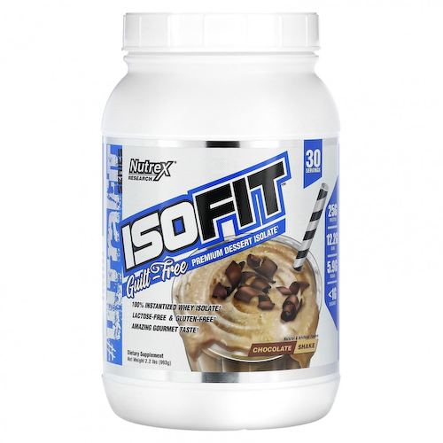 Nutrex Research, IsoFit, шоколадный коктейль, 993 г (2,2 фунта) #1