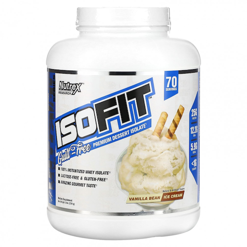 Nutrex Research, IsoFit, ванильное мороженое, 2261 г (5 фунтов) #1