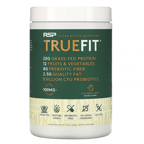 RSP Nutrition, TrueFit, Grass-Fed Protein, Cold Brew Coffee, 1.85 lbs (840 g) #1