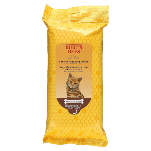 Burt's Bees, Салфетки для кошек с коллоидной овсяной мукой, уменьшающие перхоть, 50 шт. #1