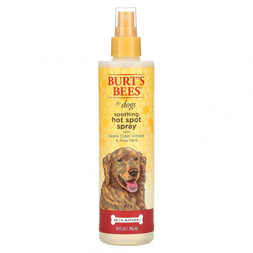 Burt's Bees, Успокаивающий спрей для собак с яблочным уксусом и алоэ вера, 10 жидких унций (296 мл) #1