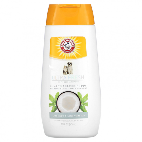 Arm & Hammer, Ultra Fresh, шампунь и кондиционер для щенков 2 в 1, для собак, с кокосом и лаймом и вербеной, 473 мл (16 жидк. Унций) #1