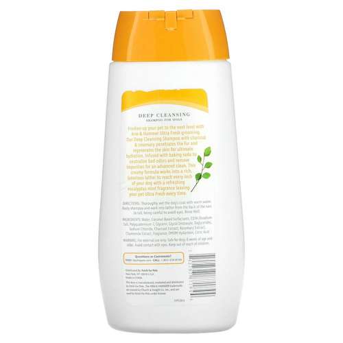 Arm & Hammer, Ultra Fresh, шампунь для глубокого очищения, для собак, с мятой и эвкалиптом, 473 мл (16 жидк. Унций) #1