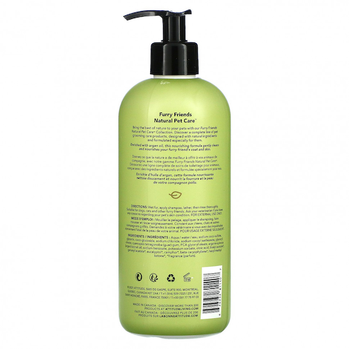 ATTITUDE, Furry Friends Natural Pet Care, питательный шампунь и кондиционер 2 в 1, лаванда, 473 мл (16 жидк. Унций) #1