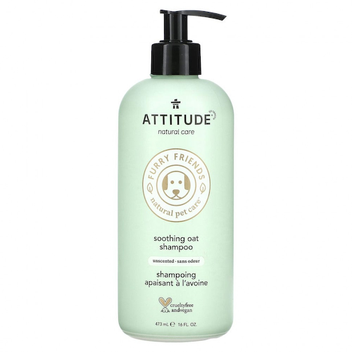 ATTITUDE, Furry Friends, Natural Pet Care, успокаивающий шампунь из овса, без запаха, 473 мл (16 жидк. Унций) #1