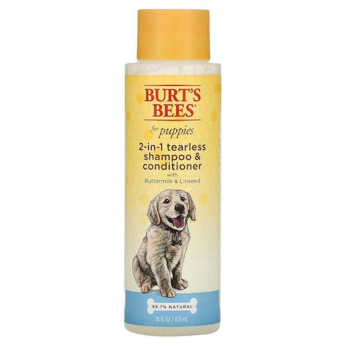 Burt's Bees, 2-в-1 шампунь и кондиционер для щенков с пахтой и льняными семенами, 473 мл (16 жидк. Унций) #1