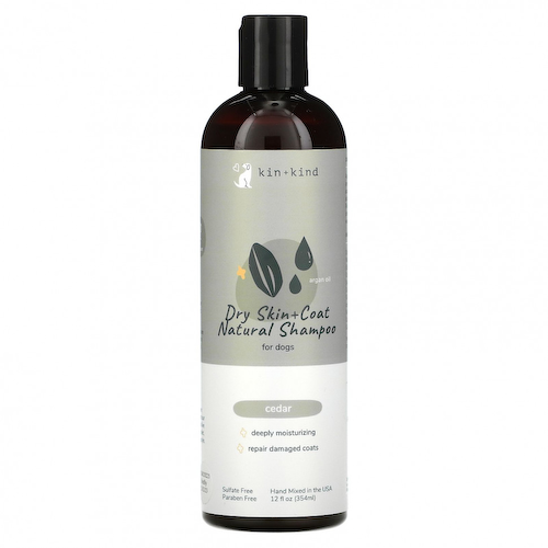 Kin+Kind, Dry Skin + Coat Natural,натуральный шампунь для собак, кедр, 354 мл (12 жидк. унций) #1