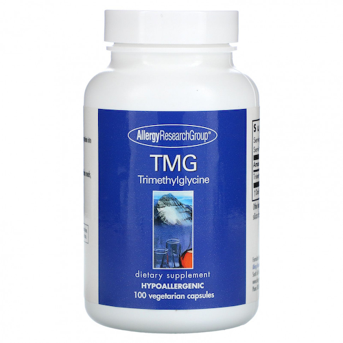 Allergy Research Group, Триметилглицин ТМГ, 100 растительных капсул #1