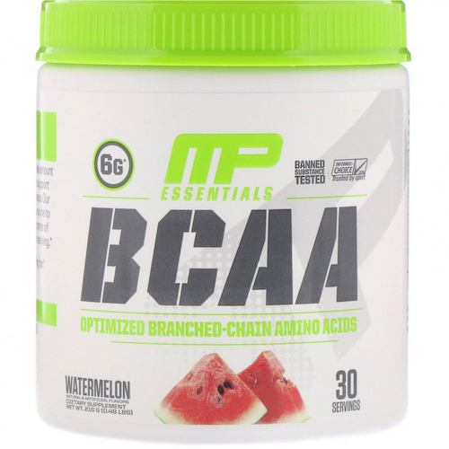MusclePharm, Серия Essentials, аминокислоты с разветвленной цепью (BCAA), арбуз, 216 г (0,48 фунта) #1