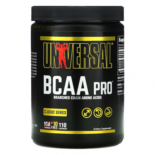 Universal Nutrition, Classic Series, BCAA Pro, аминокислоты с разветвленной цепью, 110 капсул #1