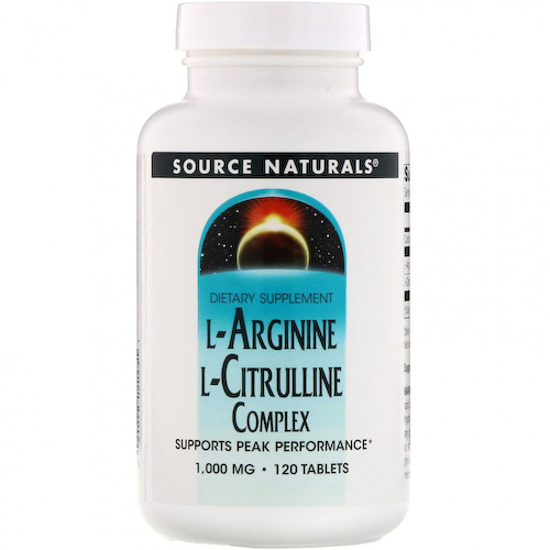Source Naturals, Комплекс L-аргинина и L-цитруллина, 1000 мг, 120 таблеток #1