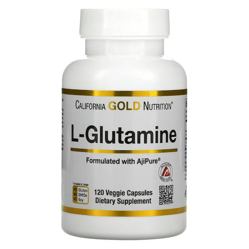 California Gold Nutrition, L-глютамин, AjiPure, 120 растительных капсул #1