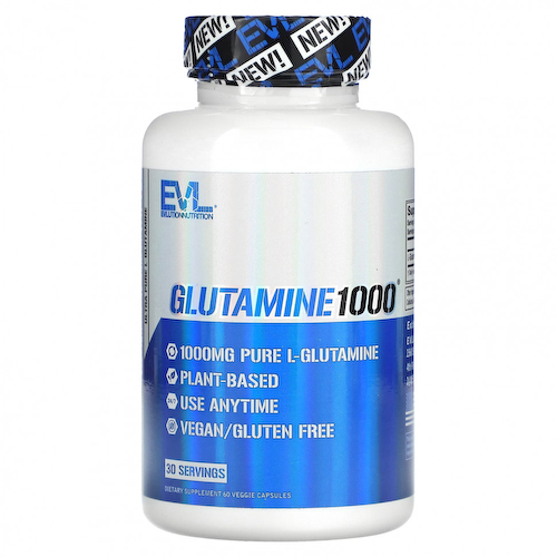EVLution Nutrition, Глутамин 1000, 60 растительных капсул #1