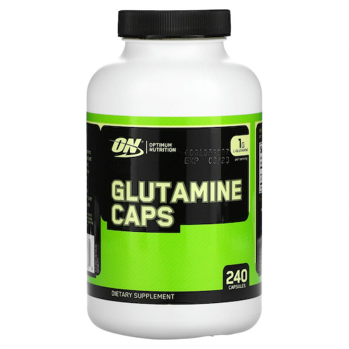 Optimum Nutrition, глутамин, 500 мг, 240 капсул #1
