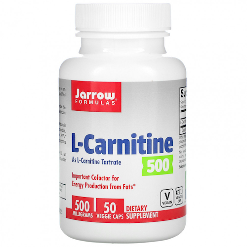Jarrow Formulas, L-карнитин 500, 500 мг, 50 вегетарианских капсул #1