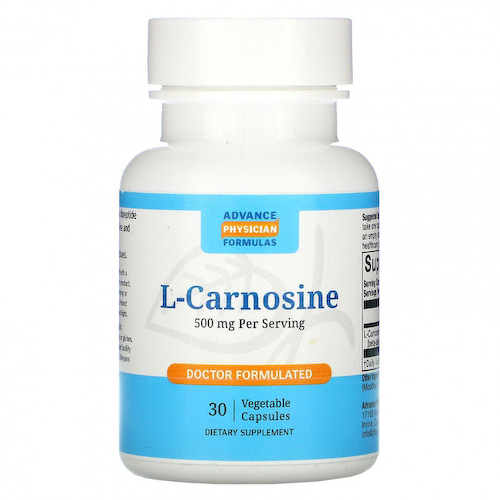 Advance Physician Formulas, L-карнозин, 500 мг, 30 капсул #1