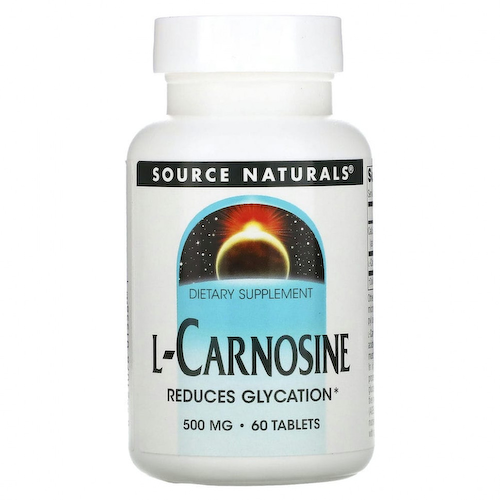 Source Naturals, L-карнозин, 500 мг, 60 таблеток #1