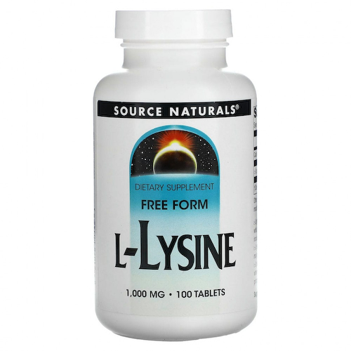 Source Naturals, L-лизин, 1000 мг, 100 таблеток #1