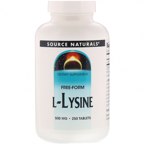 Source Naturals, L-лизин, 500 мг, 250 таблеток #1