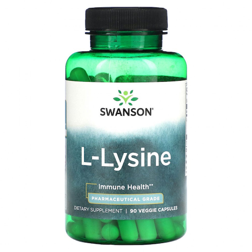Swanson, L-лизин`` 90 растительных капсул #1