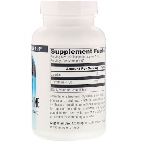 Source Naturals, L-орнитин в виде порошка, 100 г (3,53 унции) #1