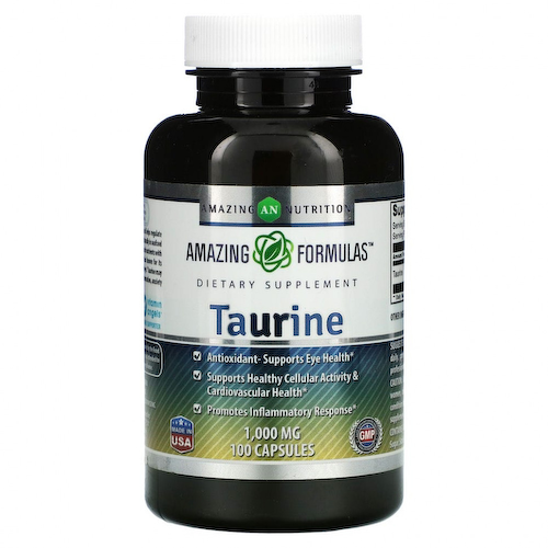 Amazing Nutrition, таурин, 1000 мг, 100 капсул #1