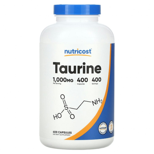 Nutricost, Таурин, 1000 мг, 400 капсул #1