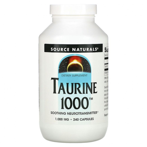 Source Naturals, Таурин, 1000 мг, 240 капсул #1