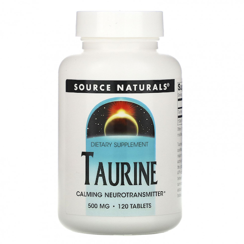 Source Naturals, таурин, 500 мг, 120 таблеток #1