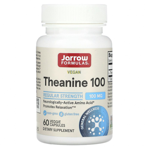 Jarrow Formulas, теанин 100, 100 мг, 60 вегетарианских капсул #1