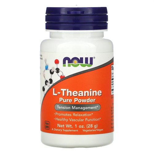 NOW Foods, L-теанин, чистый порошок, 28 г (1 унция) #1
