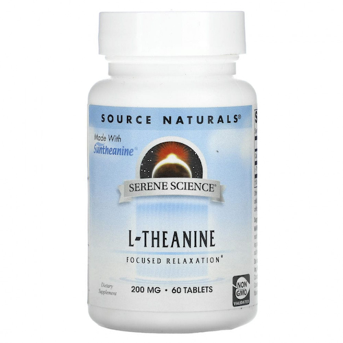 Source Naturals, L-теанин, 200 мг, 60 таблеток #1